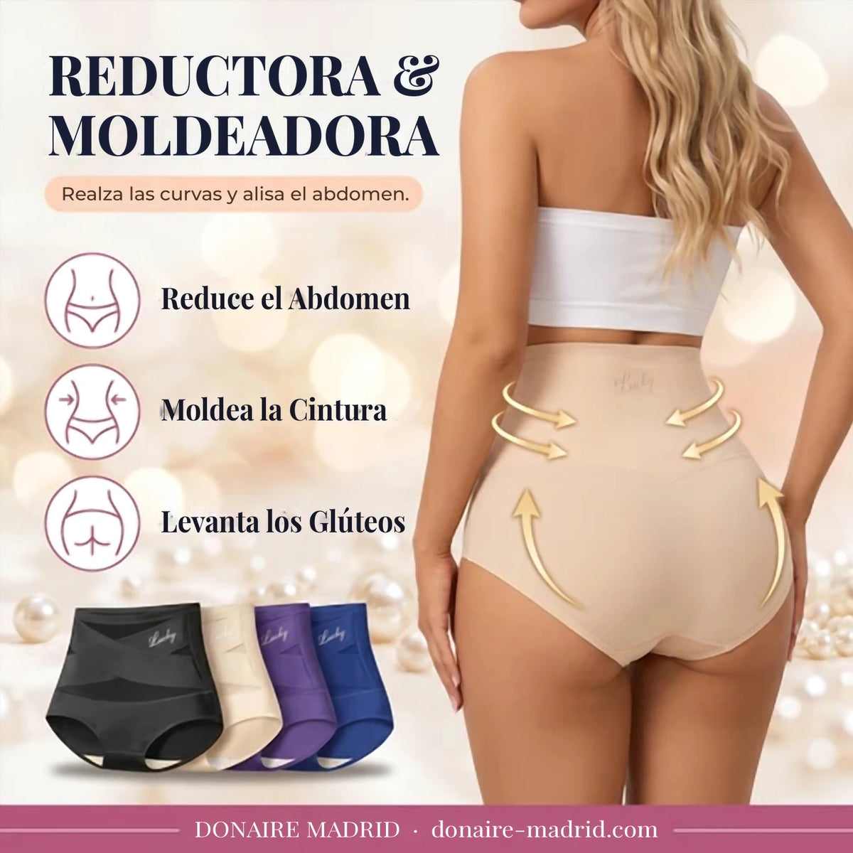 Faja Braguita Reductora de Cintura Alta | Vientre Plano Sin Costuras