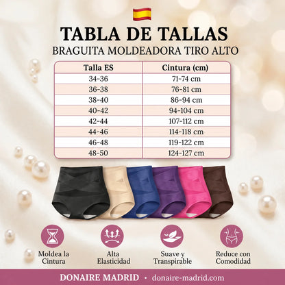 Faja Braguita Reductora de Cintura Alta | Vientre Plano Sin Costuras